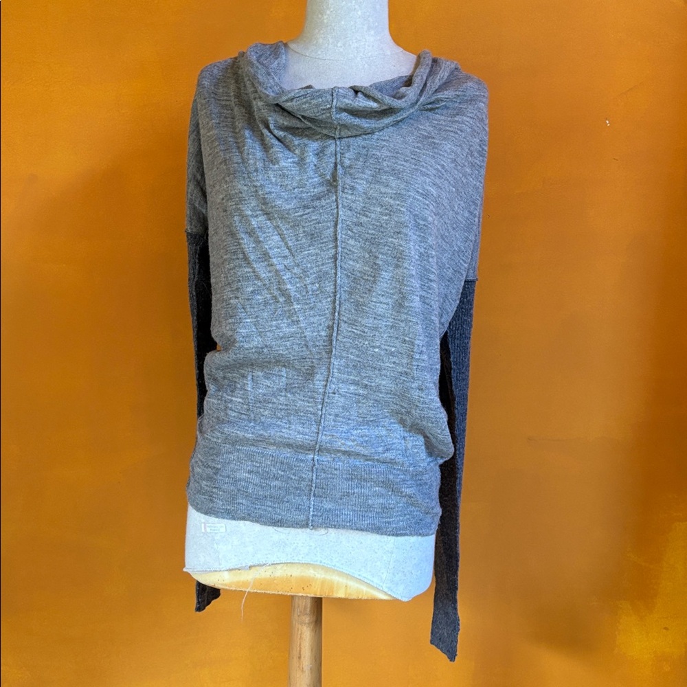 Rebecca Taylor Charcoal Knit Top